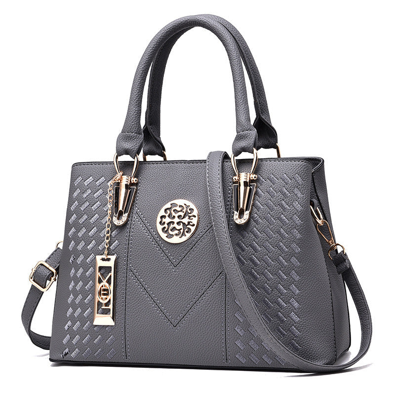 Chic Top Handle Satchel Bag - Stylish PU Handbag, Tote & Shoulder Purse