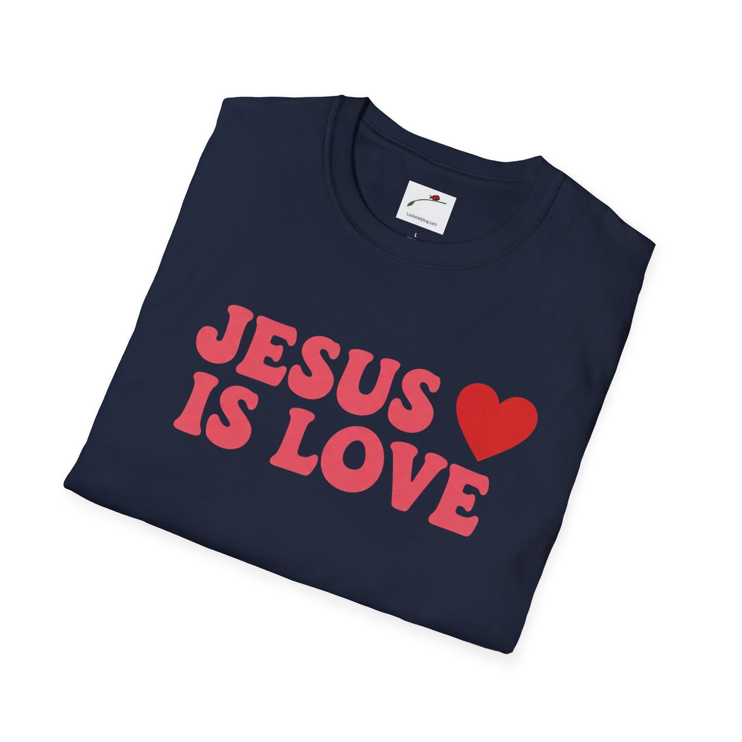 Jesus Is Love White Graphic T-Shirt