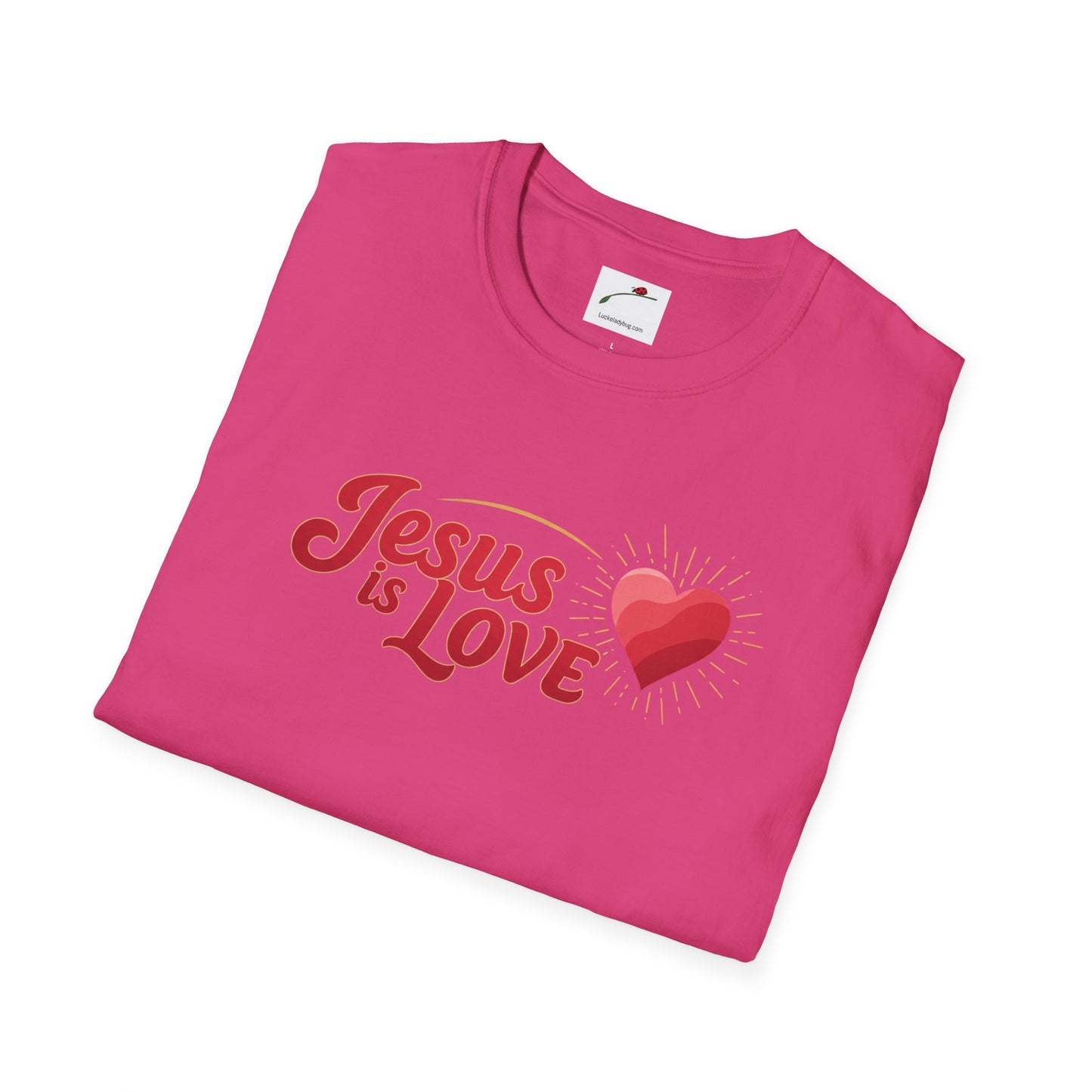 Jesus Is Love Heart Graphic T-Shirt