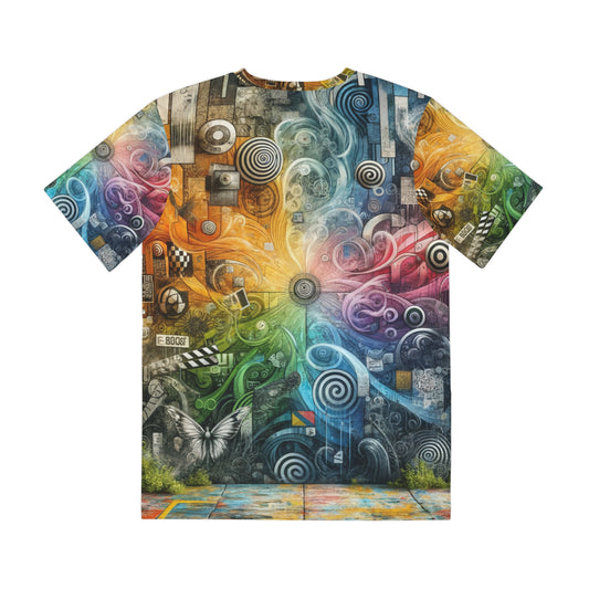 Stylish Mens Abstract Street Art T-Shirt Graffiti Inspired Fashion Essential Tee