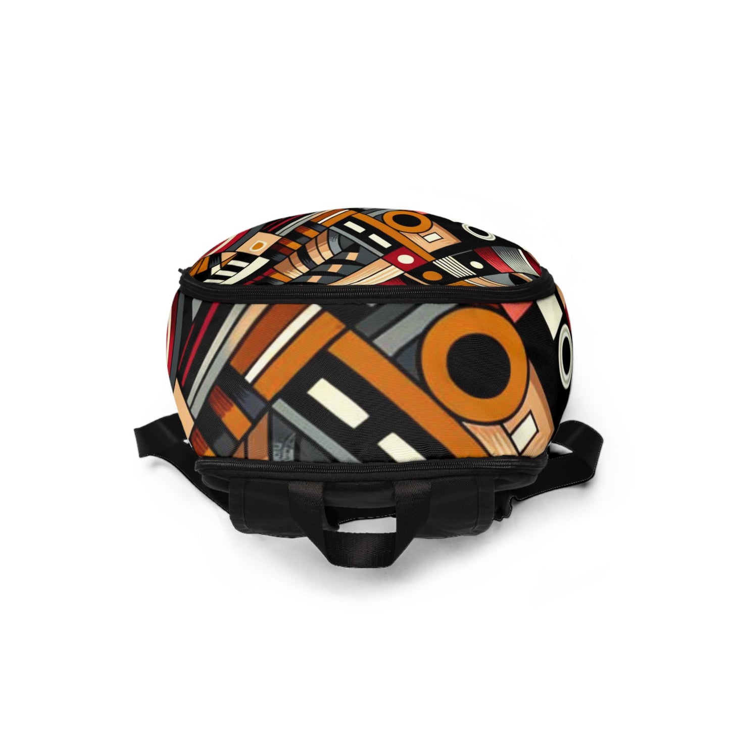Mochila con diseño abstracto de inspiración africana: perfecta para quienes marcan tendencia y viajan - Mochila