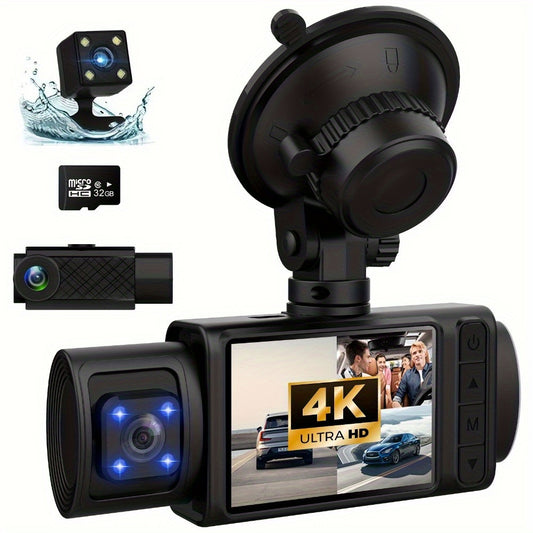 4k Triple Dash Cam For Cars Ultimate Safety
