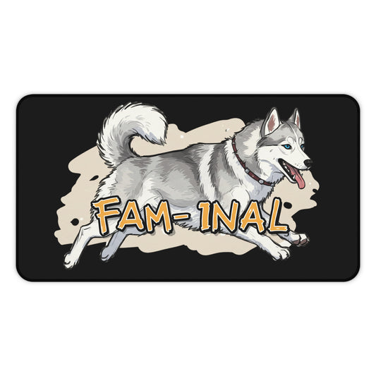 Tapete de escritorio con diseño divertido de perro husky para amantes de los animales