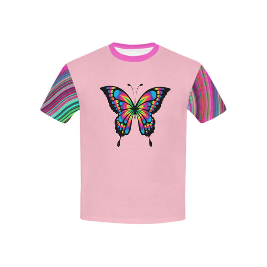 Kid'S T-Shirt Groovy Butterfly Design