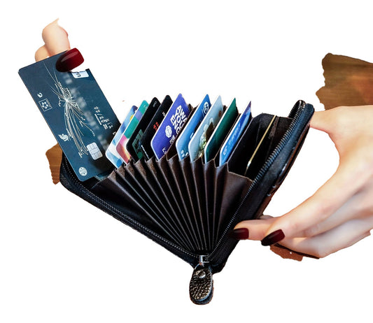 Genuine Leather Credit Card Wallet Stylish & Functional