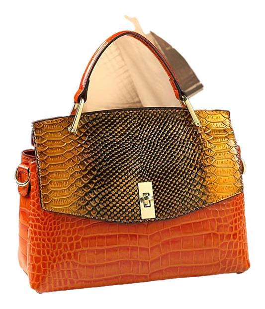 Luxury Womens Crocodile Pattern Bag