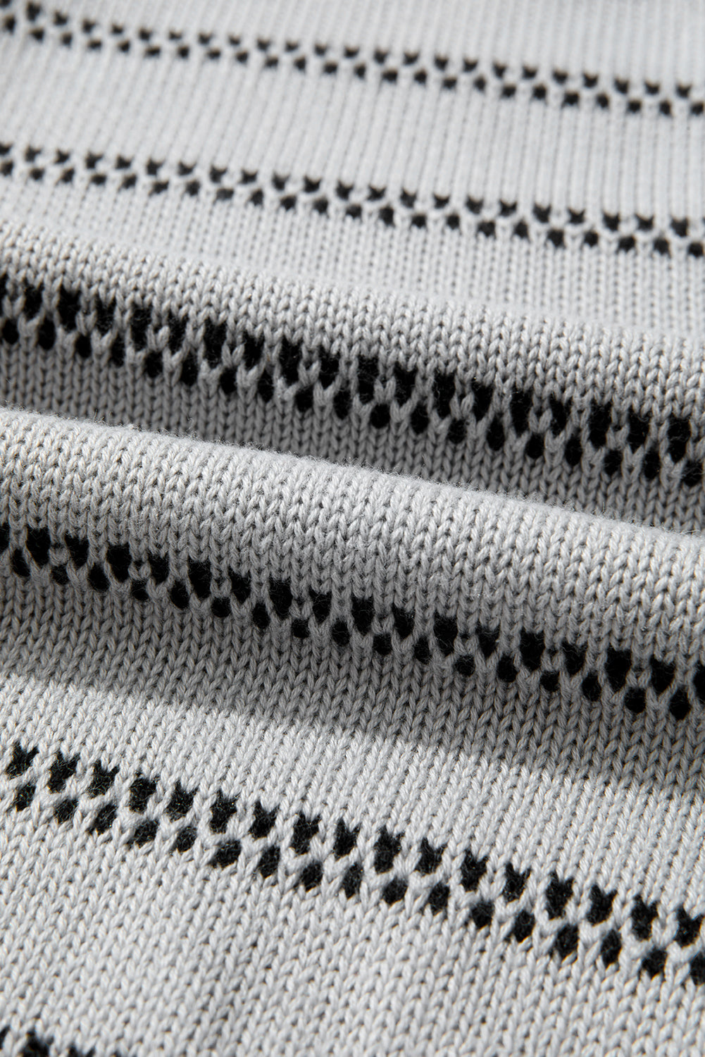 Gray Stripe Button Front Cardigan