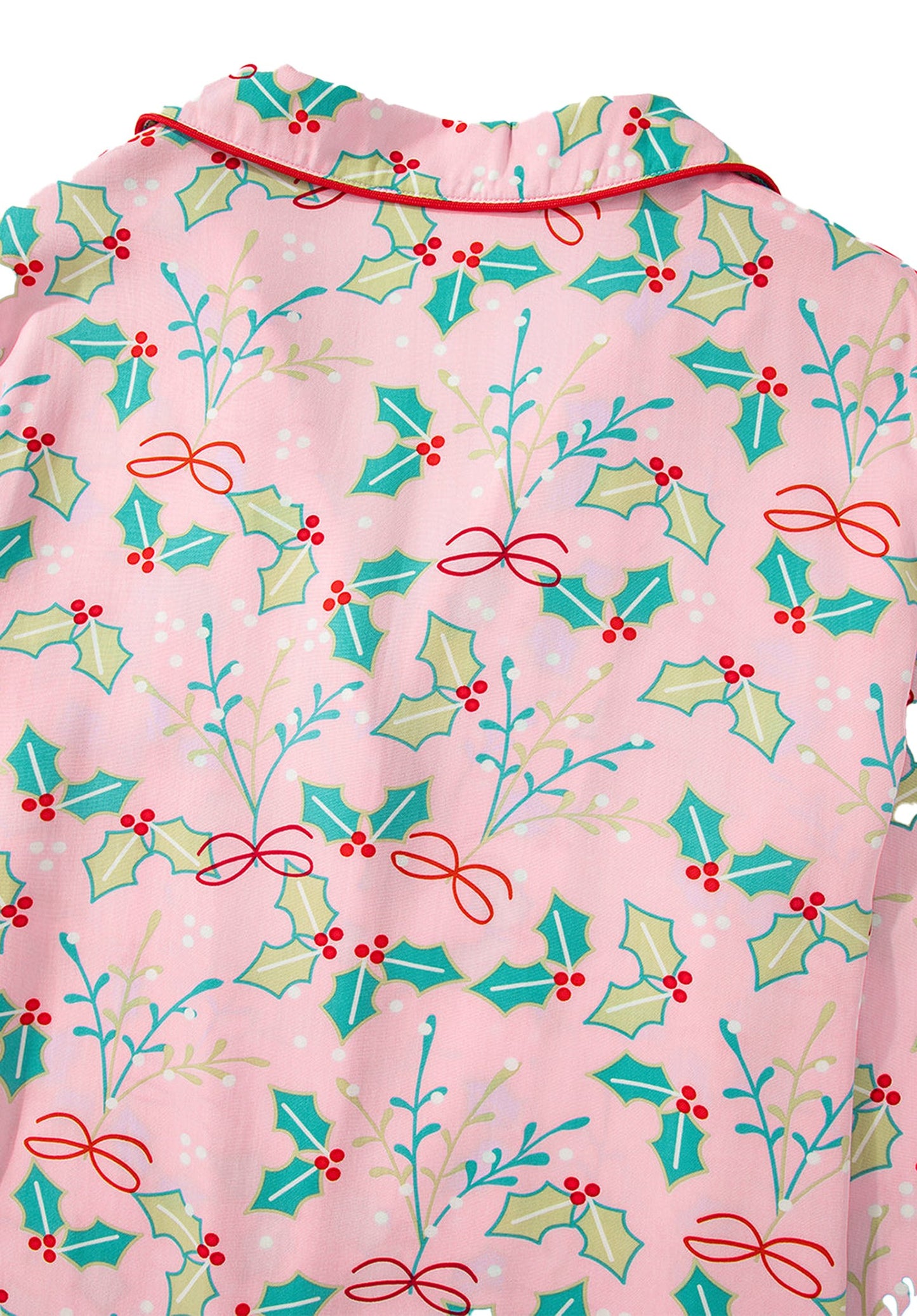 Multicolor Floral Christmas Pajamas Set