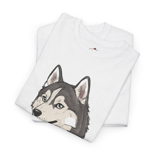 Camiseta | Diseño divertido de husky para amantes de los animales