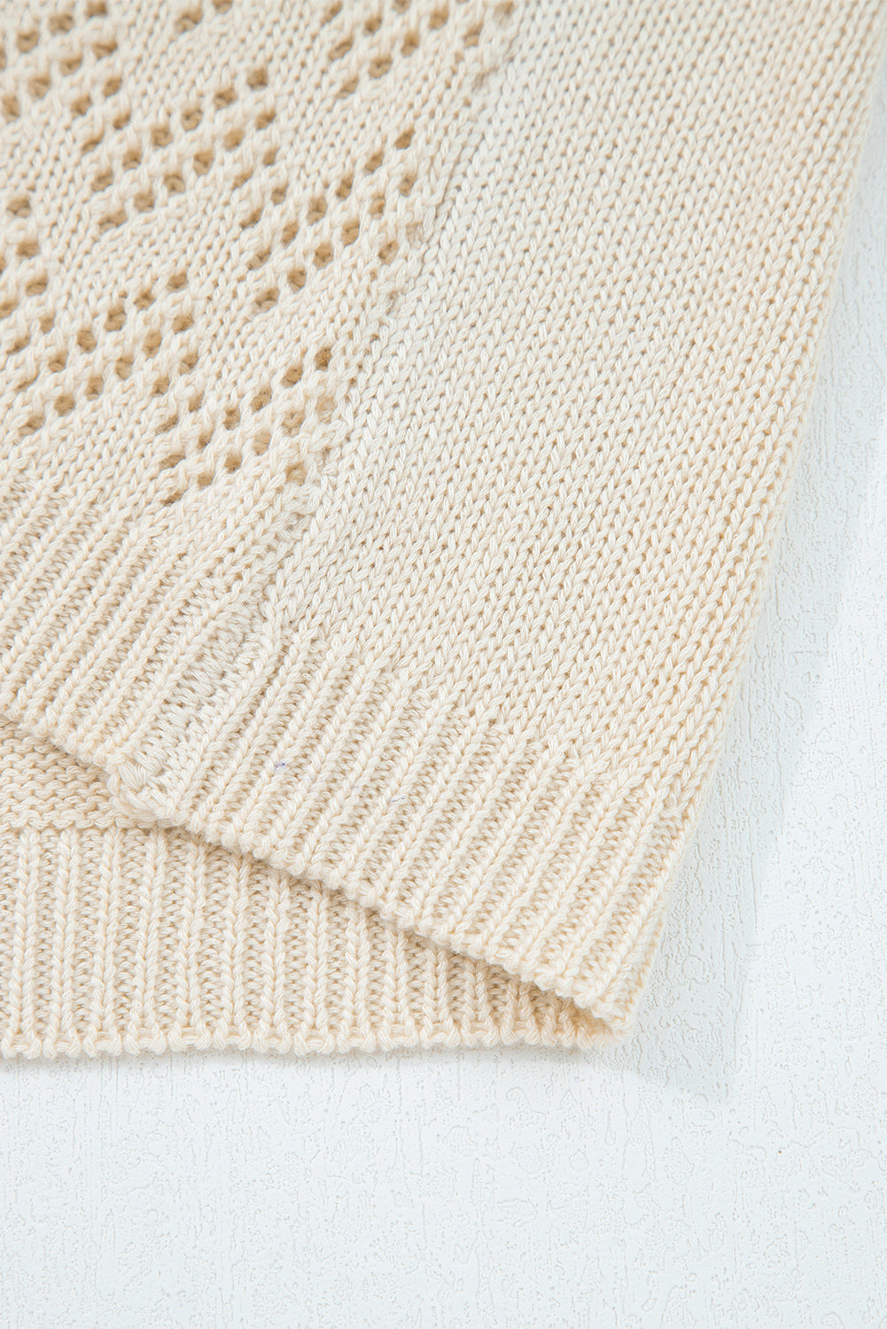 Smoke Gray Knit Open Front Cardigan