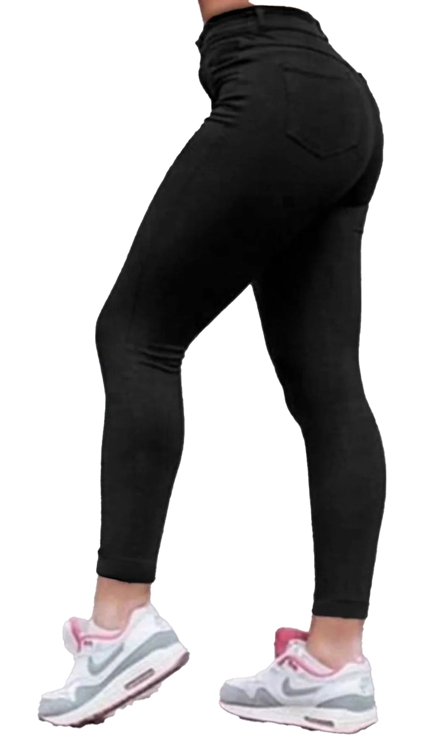 Womens Black High Waist Skinny Jeans