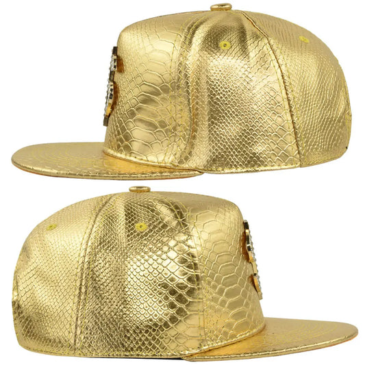 Hip Hop Jesus Cross Cap With Bling
