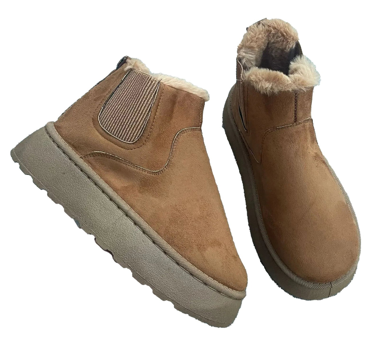 Womens Winter Faux Suede Boots
