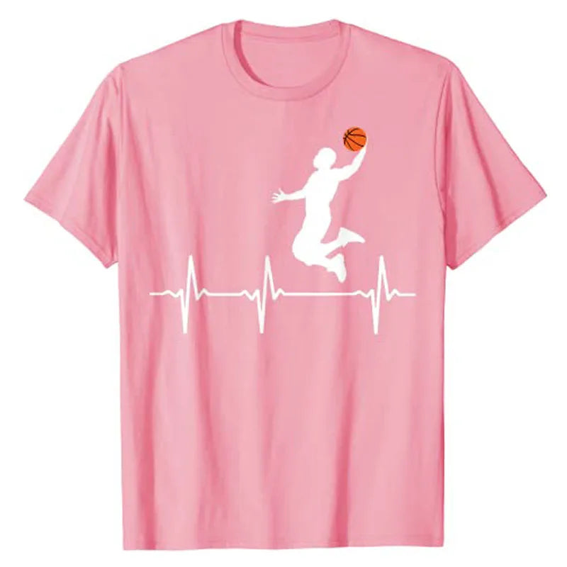 Basketball Heartbeat Shirt Trendy Style