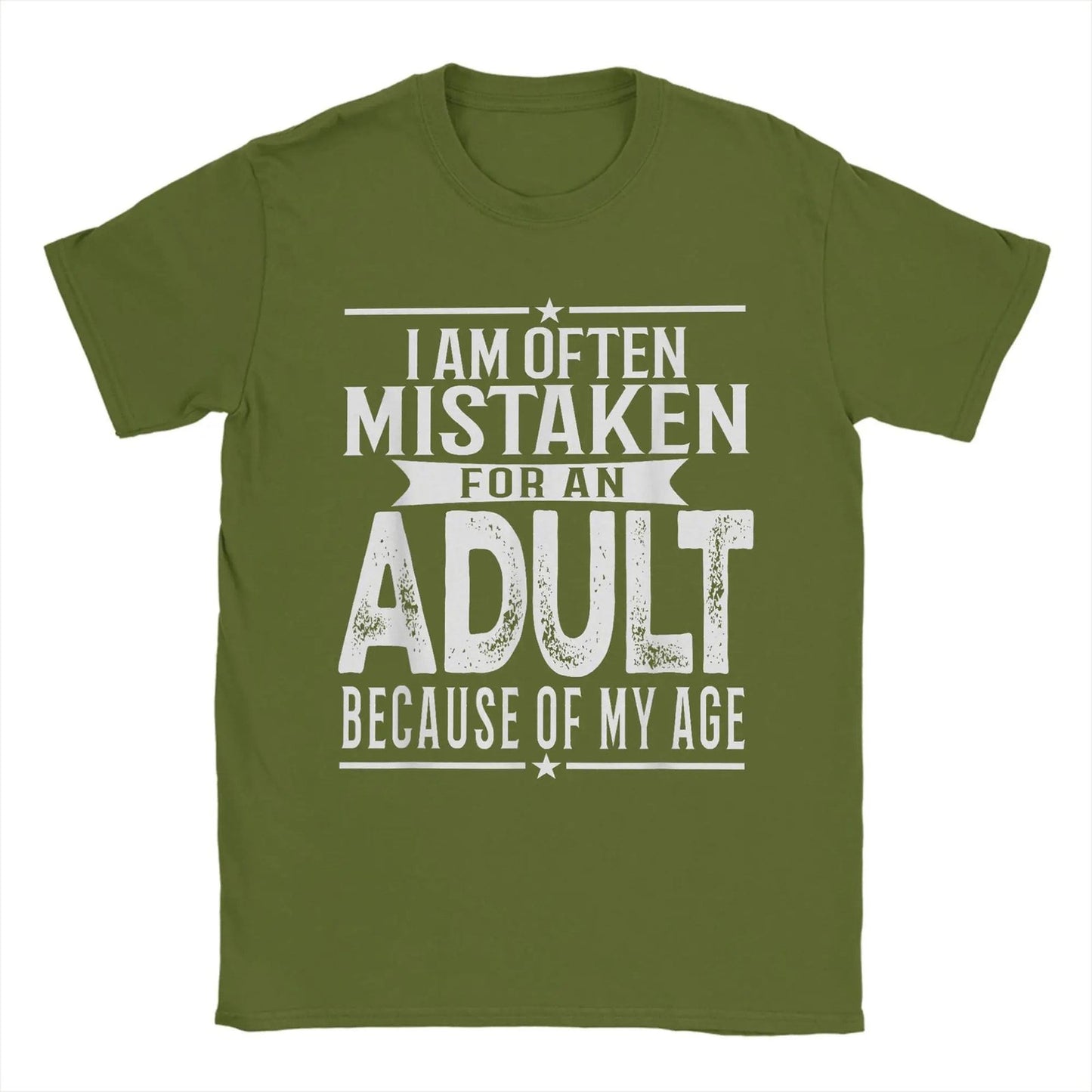 Funny Men's T-Shirt: Often Mistaken for an Adult - Short Sleeve Tee