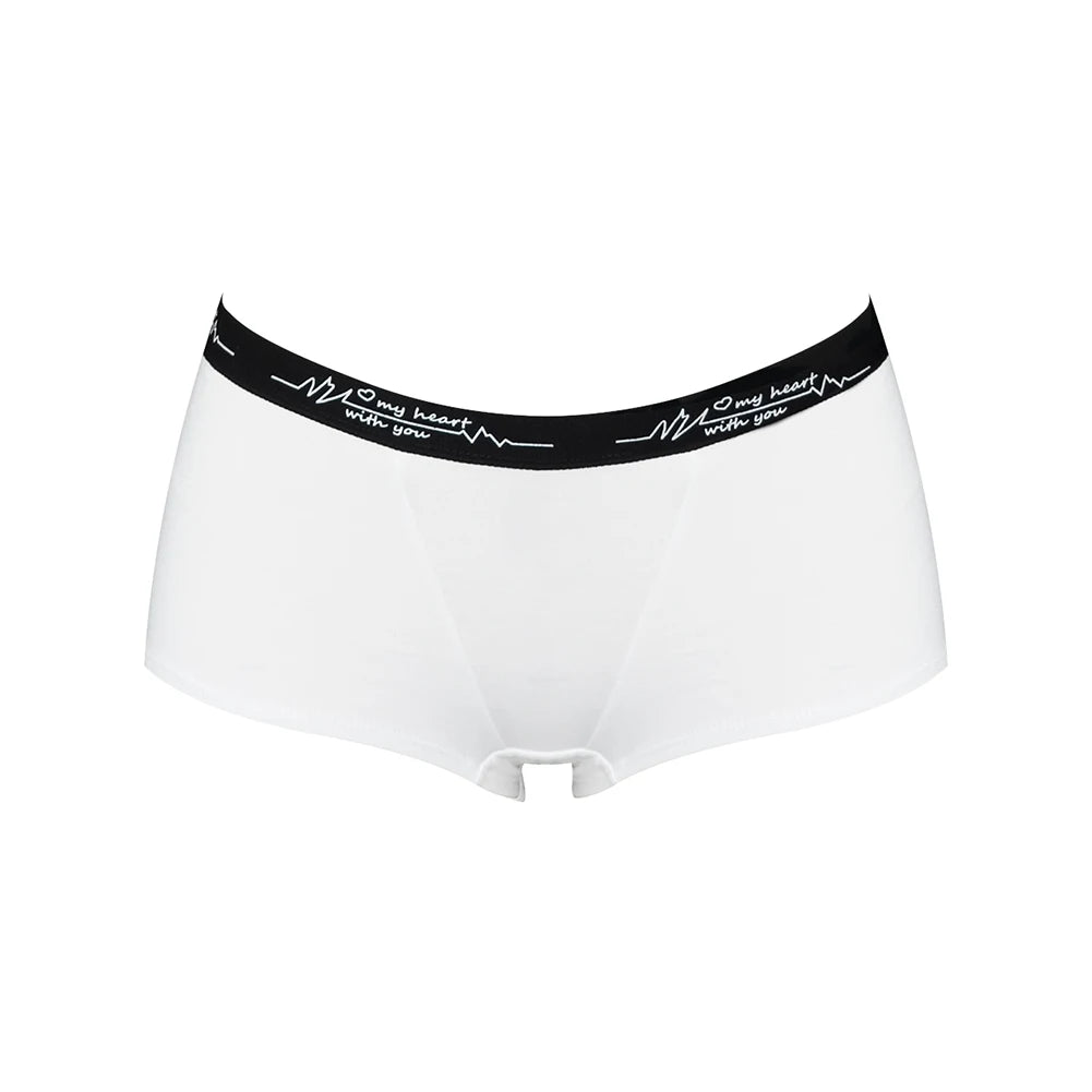 Womens Solid Color Boxer Briefs Set