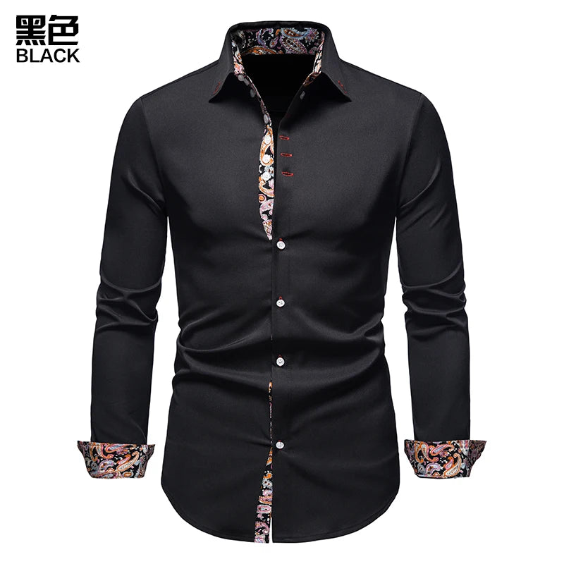 Mens White Long Sleeve Shirt With Style