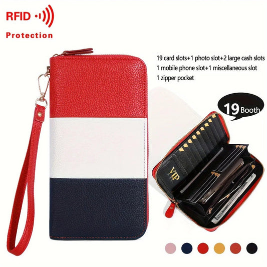 RFID Wristlet Clutch Purse For Women