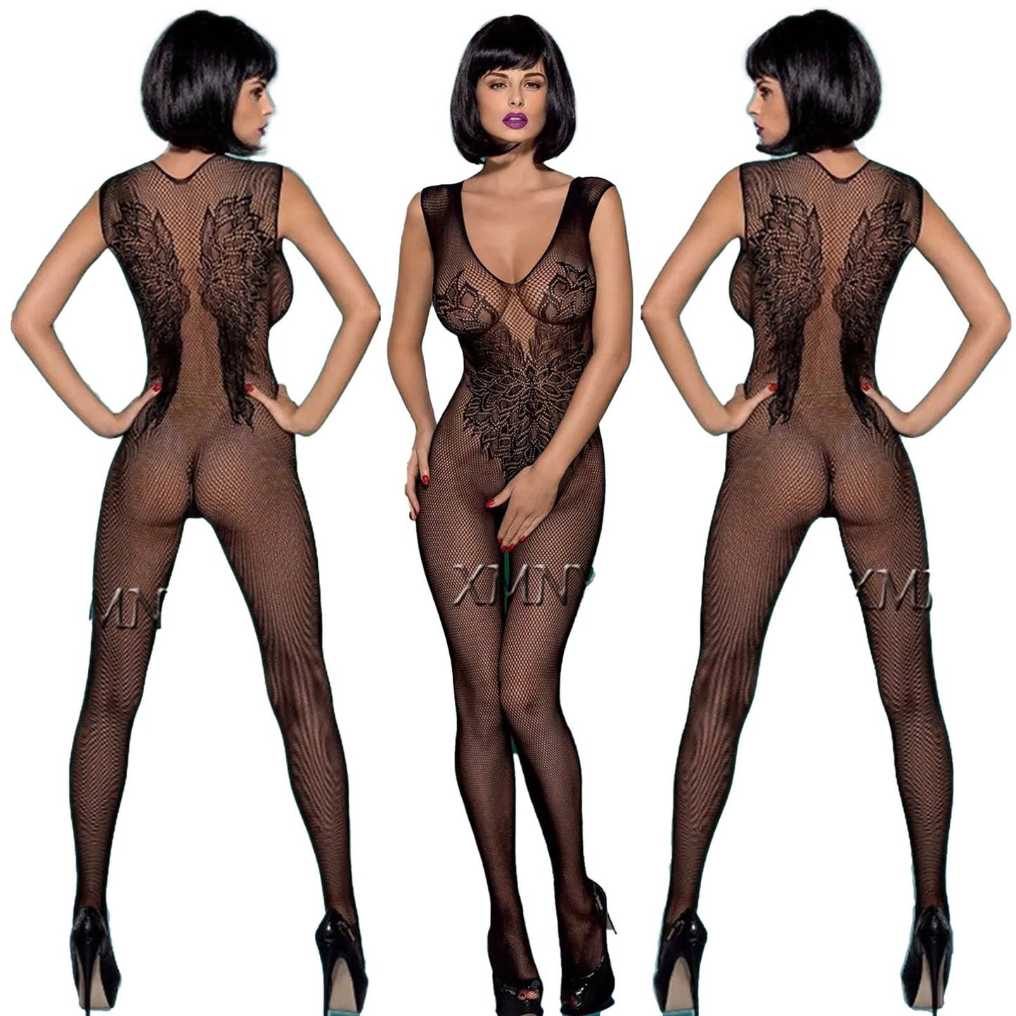 Red Lingerie Bodysuit For Women