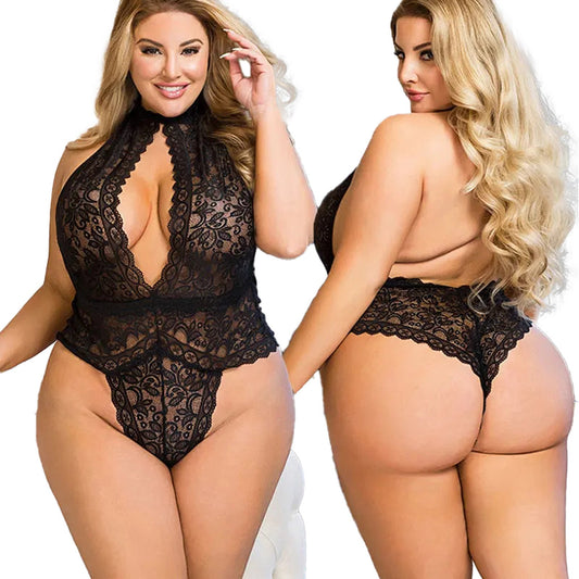 Open Crotch Lace Bodysuit For Bold Style