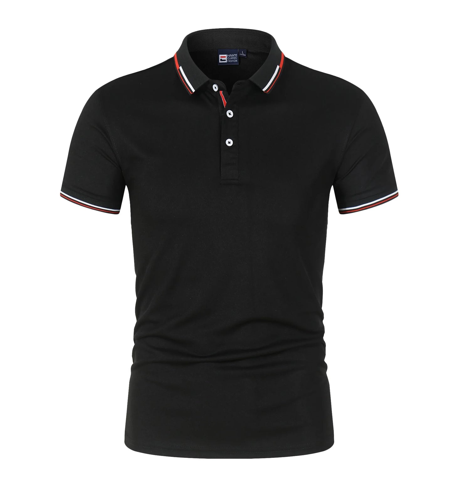 Mens Solid Color Polo Shirt Trendy Style