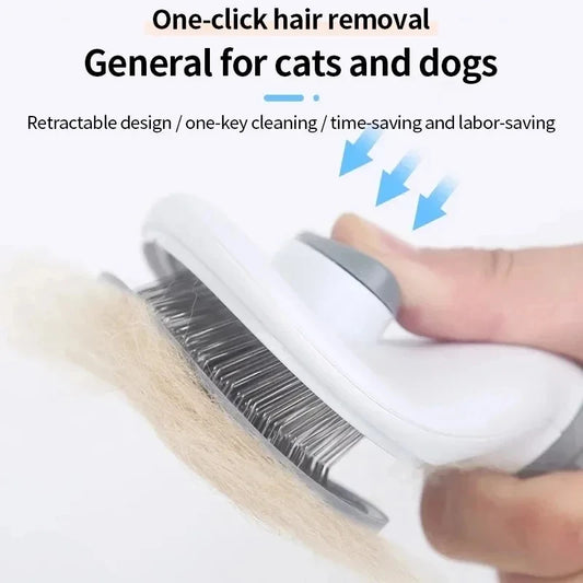 Self Cleaning Pet Brush For Dogs And Cats