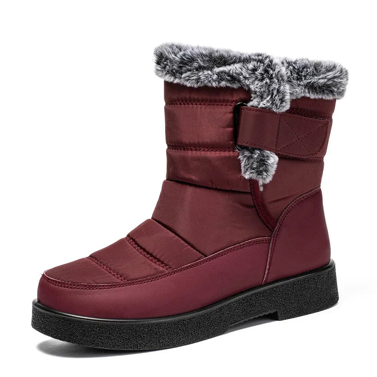 Waterproof Faux Fur Snow Boots Women