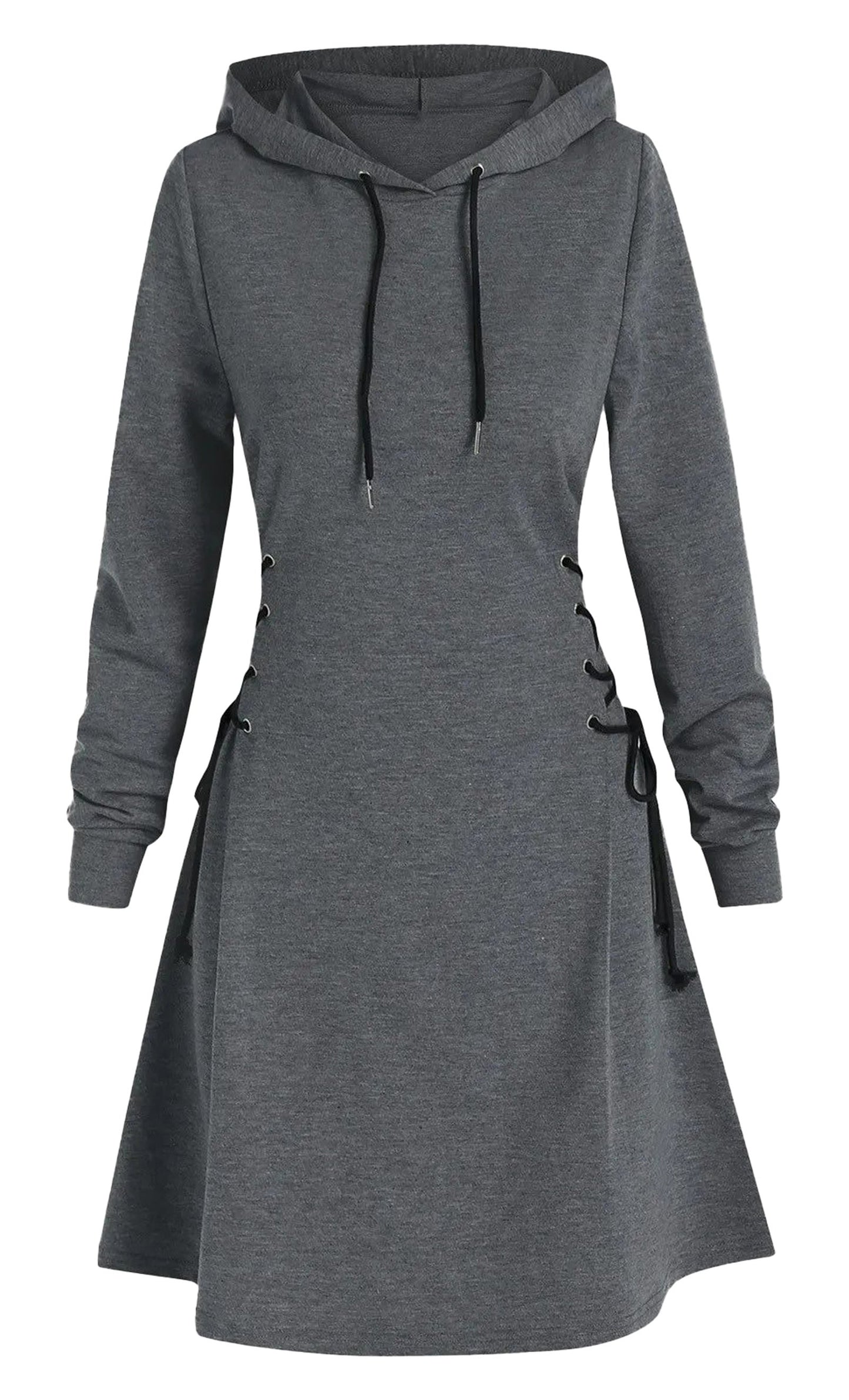 Womens Cinched Waist Hooded Sweatshirt
