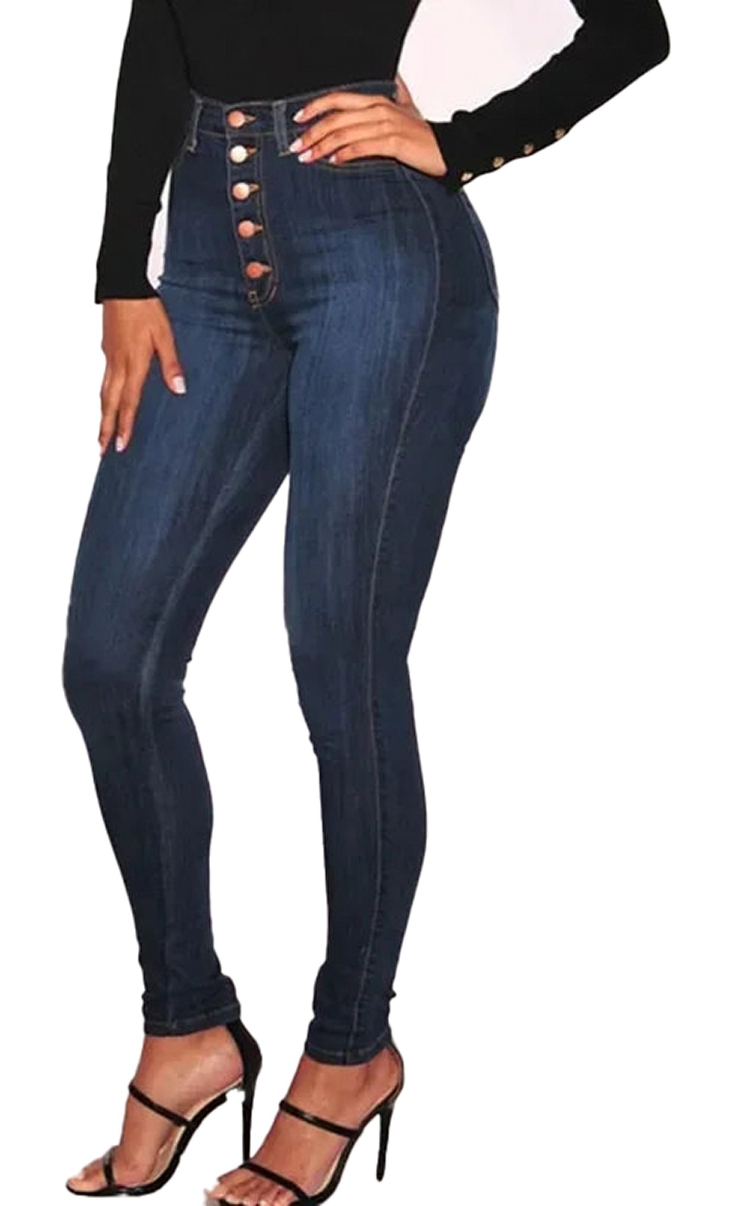 High Waist Skinny Jeans For Women
