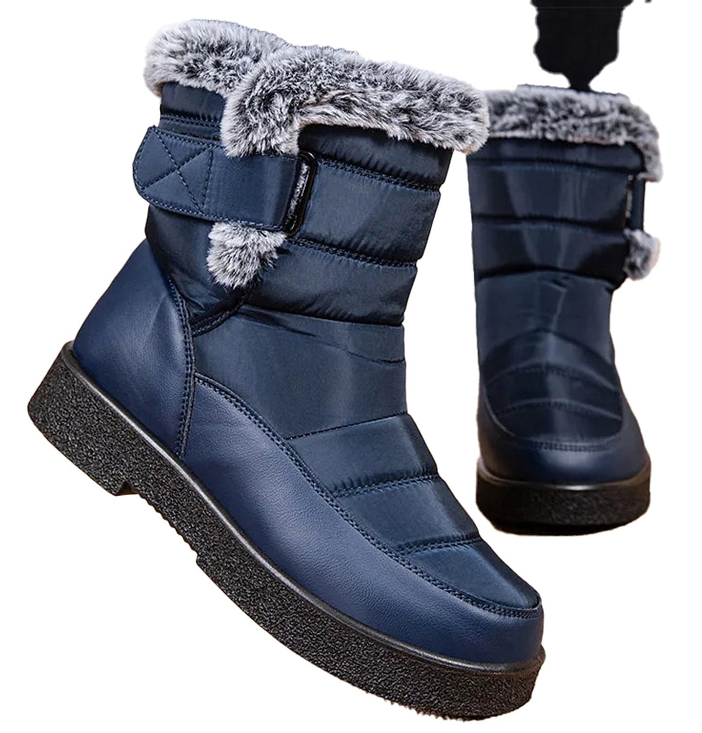 Womens Waterproof Fur Boots Stylish Comfort
