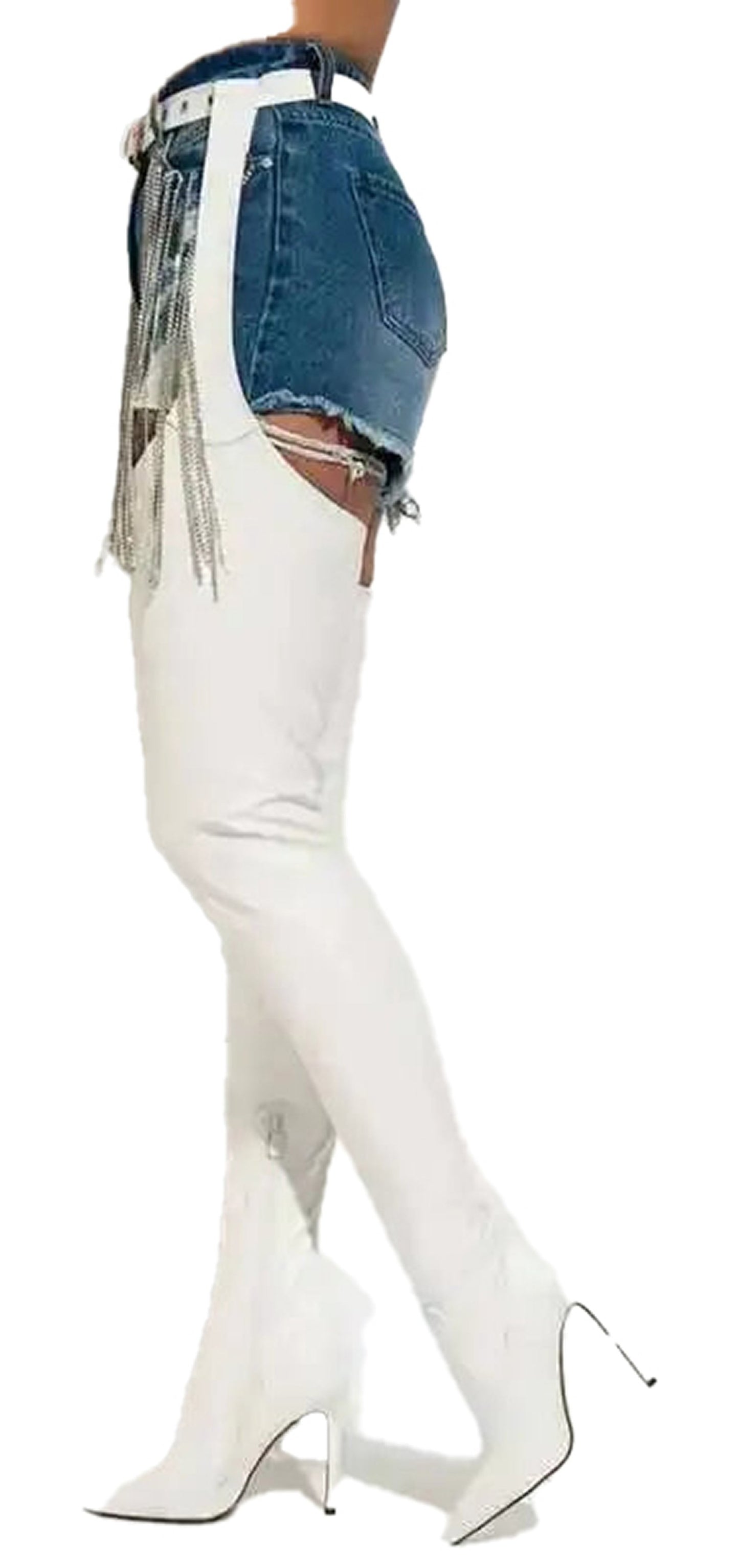 Black Thigh High Stiletto Boots