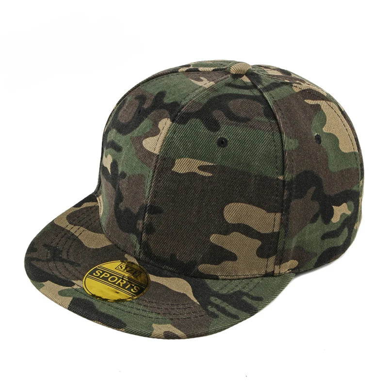 Camouflage Snapback Hat For Men Trendy Style