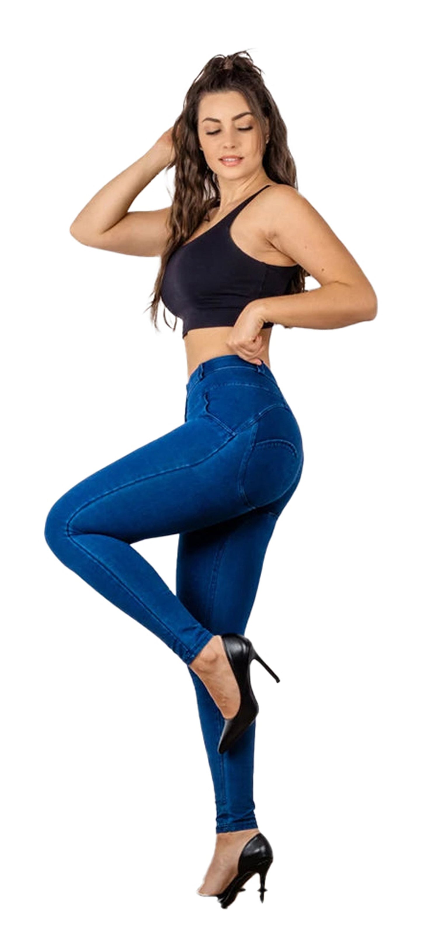 Mid Rise Skinny Jeans For Women