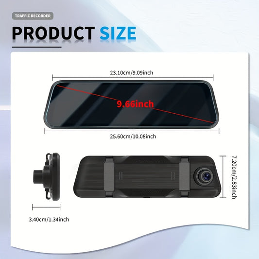 4k Mirror Dash Cam Front And Rear
