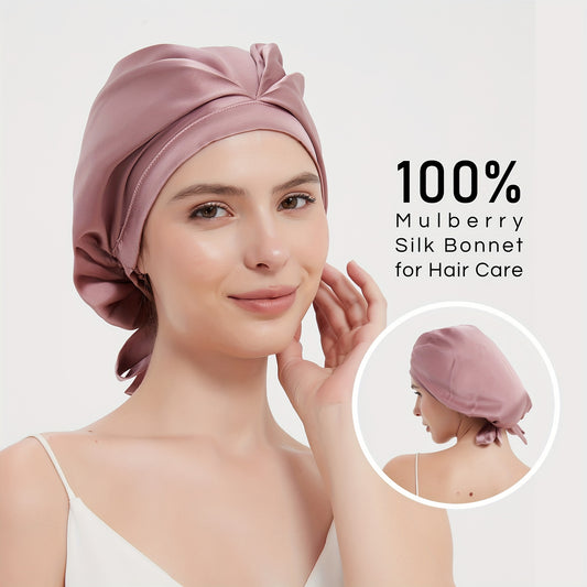 100% Silk Bonnet For Women Hair Care