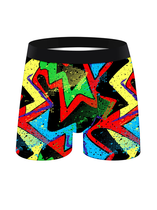 Colorful Mens Boxer Briefs Set 5 Pieces