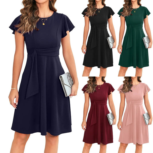 Elegant short dress for women in multiple colors, featuring a flattering fit and stylish details