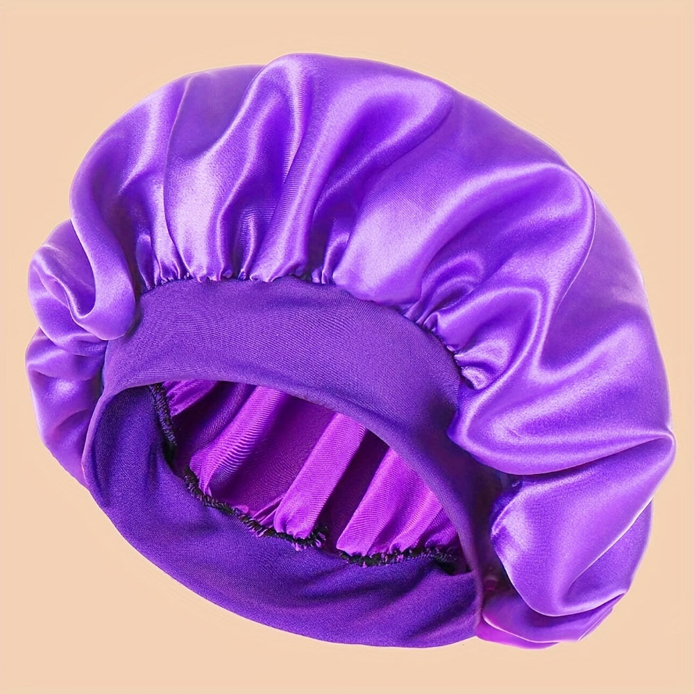 Unscented Silk Satin Sleep Cap Pink