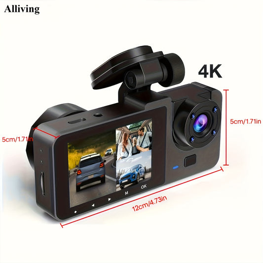 4k Front And Rear Dash Cam, Ultra Hd Recorder