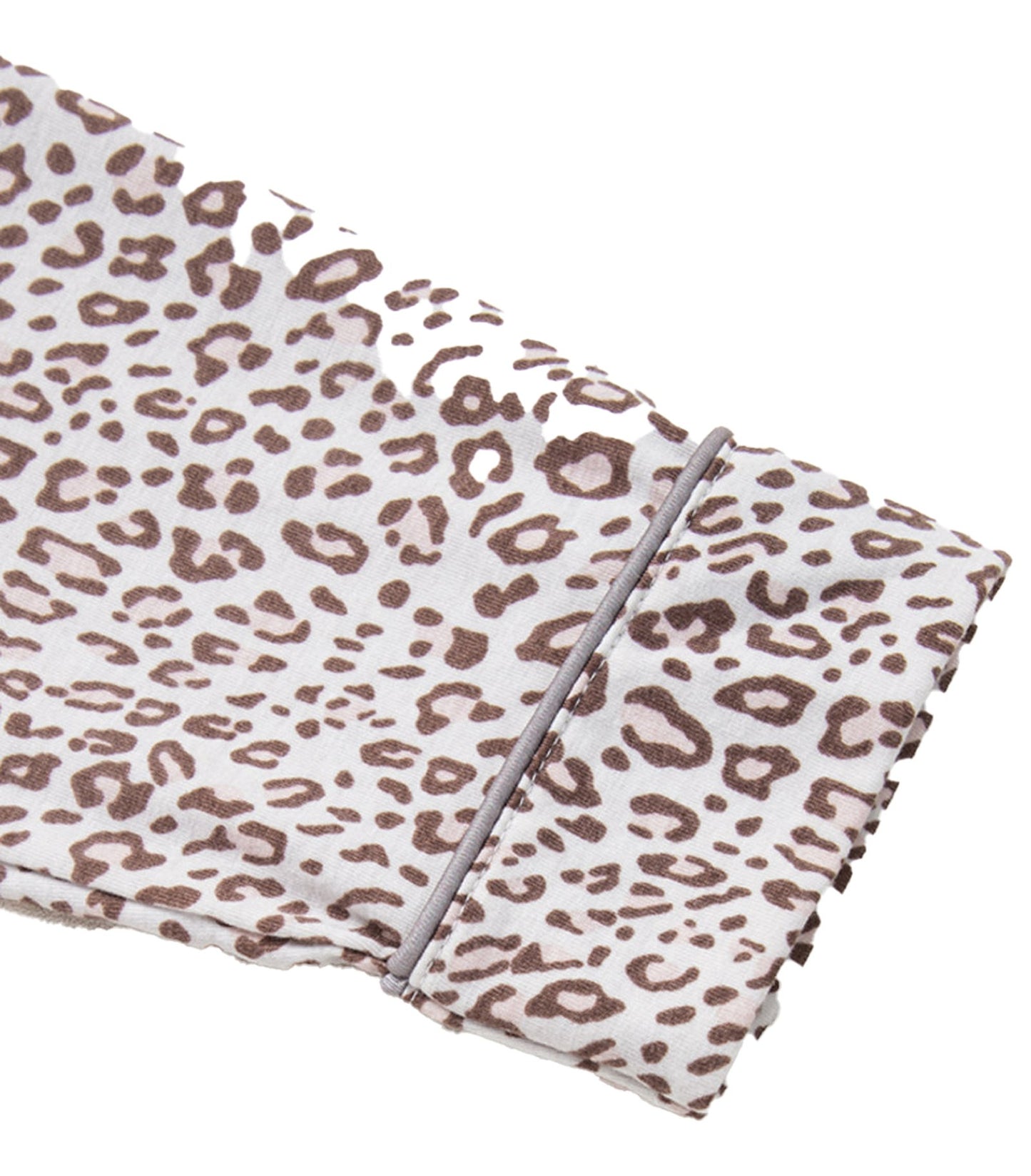 White Leopard Print Pajama Set For Comfort