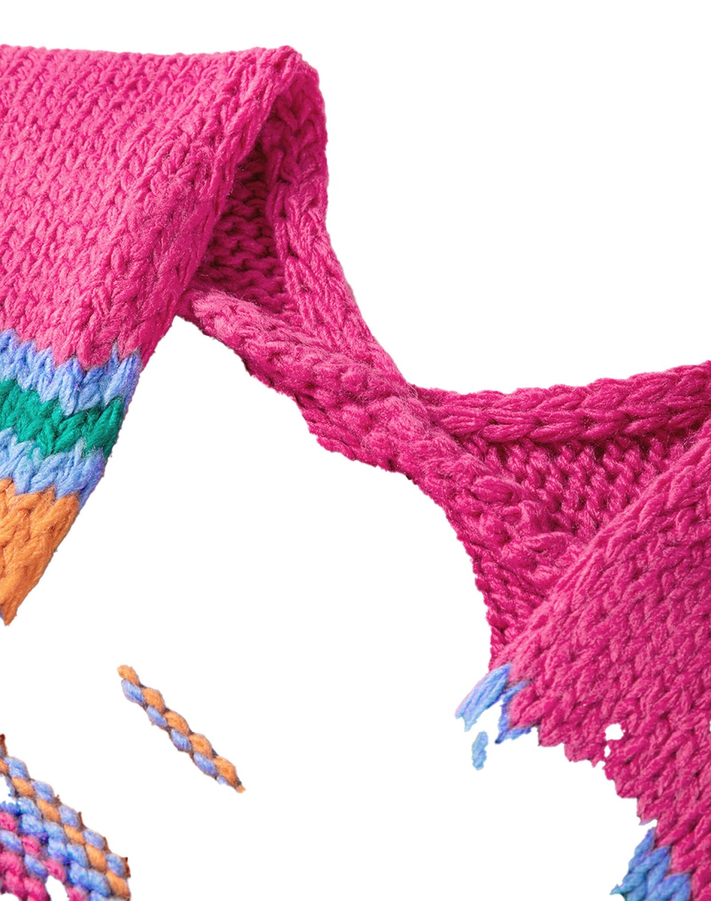 Colorful Puff Sleeve Cardigan