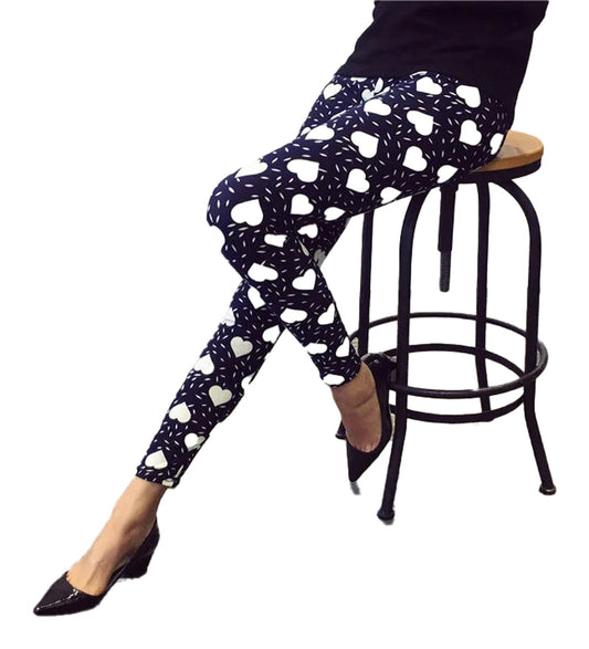 Flower Pattern Leggings For Women