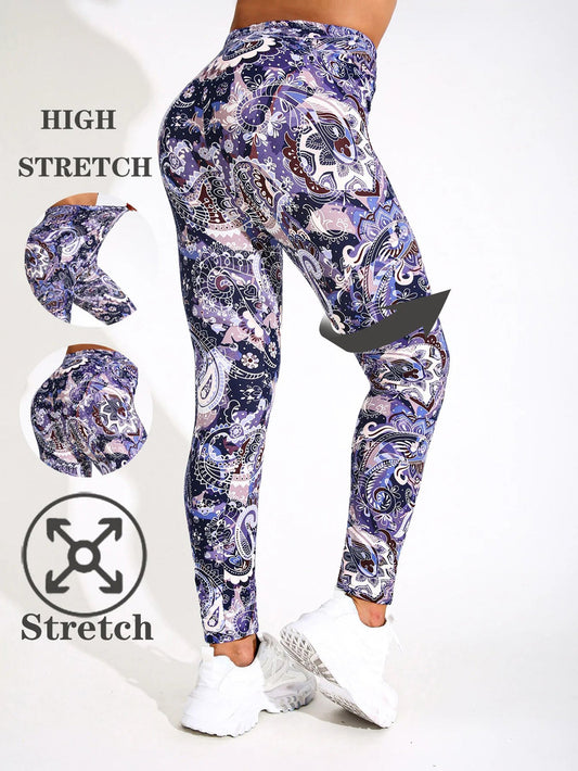 Graffiti Print Womens Leggings