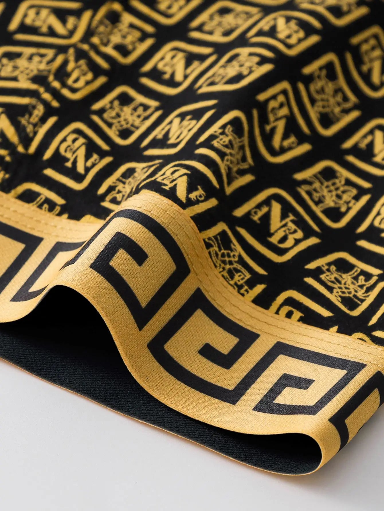 Mens Black Gold Boxer Briefs Trendy Styles