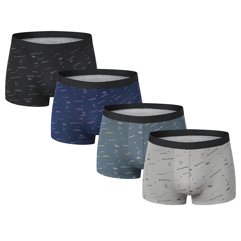 Mens Comfortable Boxer Briefs 8-Pack Set