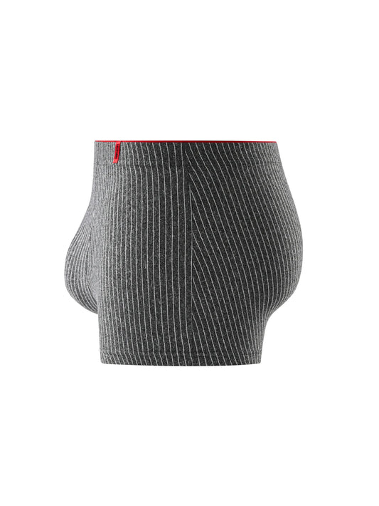Men's striped boxer briefs 4 pack featuring comfortable fit and stylish gray design