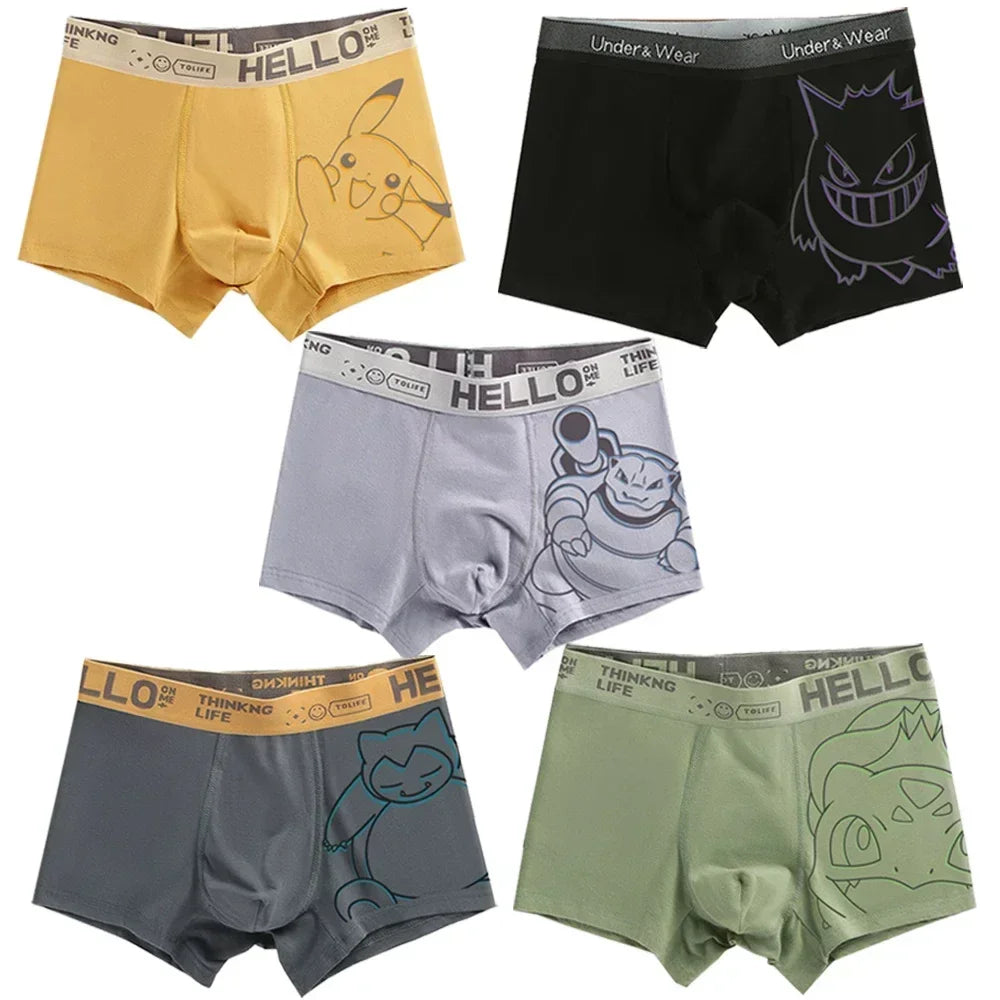 Pokemon Mens Boxer Briefs Fun & Stylish Designs