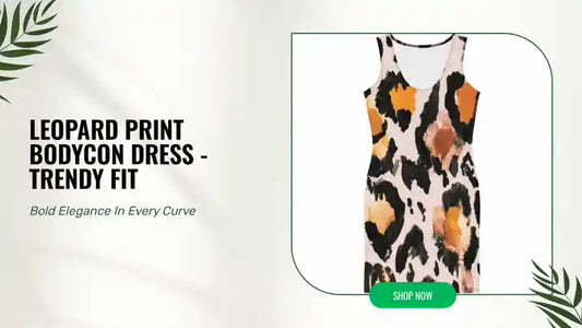 Leopard Print Bodycon Dress - Trendy Fit by@Outfy
