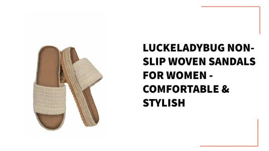 LuckeLadybug Non-Slip Woven Sandals for Women - Comfortable & Stylish by@Outfy