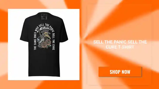 Sell The Panic Sell The Cure T-Shirt by@Outfy